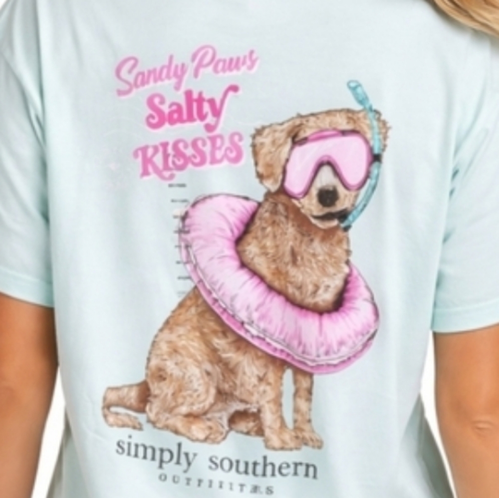 Simply Southern Mint Green Graphic Tee XXL Short Sleeve